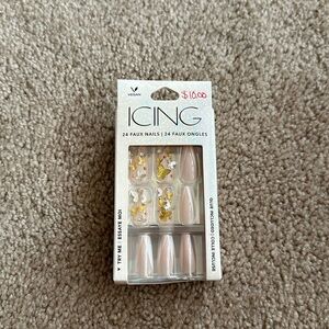 Cute nails in the brand icing